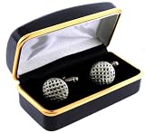 Golf Balls Pewter Cufflinks Gift Boxed