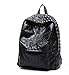iMaySon Hot Western Gossip Girl Punk Skull PU Leather Women Backpack Shoulders Book Bag (Black)