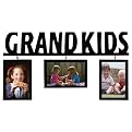 Grandkids Wood Word 3-Frame Set - Black (4x6")