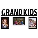 Grandkids Wood Word 3-Frame Set - Black (4x6)
