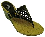 Coach Signature Brookk Black Thongs Wedges Shoes 51A4rXZrZXL. SL160 Coach Signature Brookk Black Thongs Wedges Shoes
