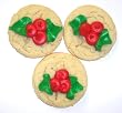 Scott's Cakes Holly Berry Sugar Cookies in a Decorative Mini Tin