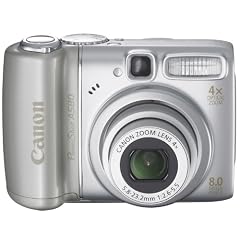 Canon PowerShot A580 Digitalkamera (8 Megapixel, 4-fach opt. Zoom, 2,5" Display) silber