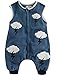 Vaenait Baby Kids Boys 1-7Y Micro-Fleece Blanket Sleepsack Blue Cloud M