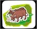 Mouse Pad with background, feeding, cow, grass, animal, horns