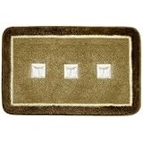 Creative Bath Products Dragonfly Bath Throw Rug, Brown