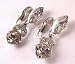 Ladies vintage clip on drop earrings 12451