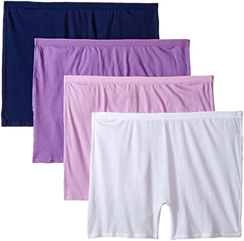 Fit for Me by Fruit of the Loom 4 Pack Cotton Assorted Boxer Briefs