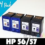 HP 56 C6656AN & HP 57 C6657AN Compatible Re manufactured Combo Pack 2 Black & 2 Color Ink Cartridges for OfficeJet 2110 4110 4110v 4110xi4215 4215v 4219 4255 5505 5510 5510v 5510xi 6100 6110 6110x 6127 6612 PSC 2410 2410V 2510Xi 2405 1110 1200 1209 1210 1210A2L 1210L 1210V 1210Xi 1300 1311 1312 1315 2410Xi 2420 2510 1315V 1317 1315Xi 1318 1350 1350V 2100 1350Xi 2110V 2110Xi 2170 2175 2175V 2175Xi 2210 2210V 2210Xi 450 DeskJet 450CBI 450Ci 450wbt 5150 5150w 5550 5550v 5550w 5551 5552 5650 5650w 5850 5850w 9600 9650 9680 9670 Photosmart 130 230 230v 2410 7150 7150v 7260 7260v 7260w 7350 7350v 7450 7450v 7450xi 7550 7660 7660v 7660w 7755 7760 7760v 7760w 7960 7960v 7960w 7550v 7550w Digital Copier 410 Printer 51A5%2BYBWWRL. SL160 HP 56 C6656AN & HP 57 C6657AN Compatible Re manufactured Combo Pack 2 Black & 2 Color Ink Cartridges for OfficeJet 2110 4110 4110v 4110xi4215 4215v 4219 4255 5505 5510 5510v 5510xi 6100 6110 6110x 6127 6612 PSC 2410 2410V 2510Xi 2405 1110 1200 1209 1210 1210A2L 1210L 1210V 1210Xi 1300 1311 1312 1315 2410Xi 2420 2510 1315V 1317 1315Xi 1318 1350 1350V 2100 1350Xi 2110V 2110Xi 2170 2175 2175V 2175Xi 2210 2210V 2210Xi 450 DeskJet 450CBI 450Ci 450wbt 5150 5150w 5550 5550v 5550w 5551 5552 5650 5650w 5850 5850w 9600 9650 9680 9670 Photosmart 130 230 230v 2410 7150 7150v 7260 7260v 7260w 7350 7350v 7450 7450v 7450xi 7550 7660 7660v 7660w 7755 7760 7760v 7760w 7960 7960v 7960w 7550v 7550w Digital Copier 410 Printer