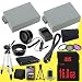 Canon EOS Rebel T4i 18 MP CMOS Digital SLR Camera Two LP-E8 Lithium Ion Replacement Battery 1500 mAh w/External Rapid Charger + 16GB SDHC Class 10 Memory Card + 3 Piece Filter Kit + Wide Angle Lens + 2x Telephoto Lens + Mini HDMI Cable + Full Size Tripod + SDHC Card USB Reader + Memory Card Wallet + Deluxe Starter Kit Bundle DavisMAX T4i Accessory Kit