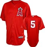 Albert Pujols Los Angeles Angels of Anaheim Scarlet #5 Batting Practice Jersey