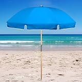 6.5 ft. Acrylic Beach Umbrella Steel Frame / Wood Pole by Frankford