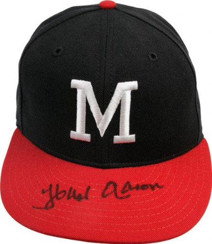 Hank Aaron Atlanta Braves Autographed Hat