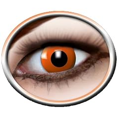 Eyecatcher Color Fun - Farbige Kontaktlinsen - Helloween Orange - 2 St�ck (1 Paar) - Ideal f�r Karneval, Fasching, Halloween & Party