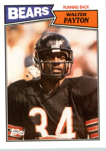 1987 Topps # 46 Walter Payton Chicago Bears Football Card- Near Mint to Mint Condition - In Protective Screwdown Display Case!