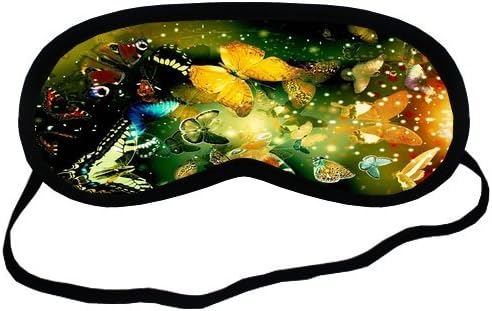 Butterflies Sleeping Mask Comfortable Face Blindfold Cotton Soft Smooth Eyes Sleeping Mask Easy Carry For Travel or Office