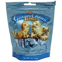 The Ginger People Peanut Ginger Chews, 3-Ounce Bags (Pack of 24)