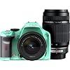 PENTAX デジタル一眼レフカメラ K-x ダブルズームキット ライトグリーン/グレー 073