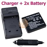 2 x FOR Panasonic CGA-S005 / CGA-S005E Compatible BATTERY + Battery Charger ....