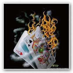 Burning BlackJack by Michael Godard 11.75"x11.75" Art Print Poster
