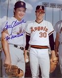 Tom Seaver Autographed/Hand Signed New York Mets 8x10 Photo (with Nolan Ryan) with The Franchise Ins