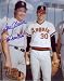 Tom Seaver Autographed/Hand Signed New York Mets 8x10 Photo (with Nolan Ryan) with The Franchise Ins