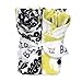 Trend Lab Waverly Rise and Shine Bib Set, Black/White, 4 Count