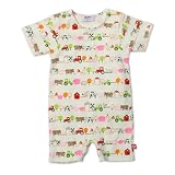 Zutano Baby-Girls Newborn Little Farm Organic Bodysuit, Oats, 6 Months