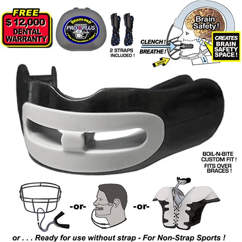 Brain Pad PRO+PLUS Strapped/Strapless Combo Adult Mouth Guard