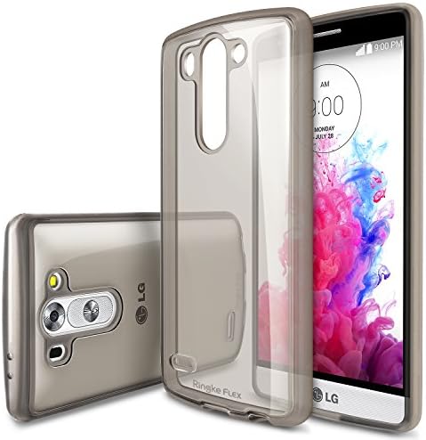 LG G3 Beat mini Case - Ringke FLEX Case [Free HD Film/Strong TPU][SMOKE BLACK] Premium Flexible Strong TPU Soft Gel Case for LG G3 Mini / G3 s / LG G3 Beat - Eco Package