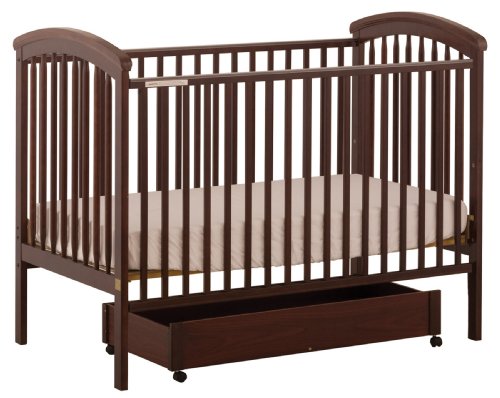 Stork Craft Charlotte 4-in-1 Fixed Side Crib, Cherry