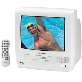 Panasonic PV-C1332W 13-Inch TV/VCR Combo , White