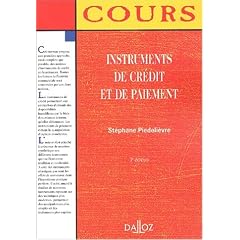 Instruments de cr�dit et de paiement