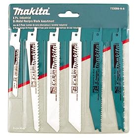 Makita 723086-A-A 6pc Recip Blade Assortment Pack
