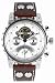 Burgmeister Limoges BM136-984 Herren Automatik Uhr Edelstahl/bicolor weiß offene Unruh Datum/Tag/Monat/24h Leder braun