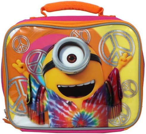 Minions Love, Peace & Happiness Backpack with Lunchbox Back to School Bundle with 23 School Supplies
