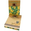 Bejeweled Green Floral Magnetic Closure Mini Notepad