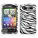 HTC Droid Incredible 2 Protector Case Cover - Zebra