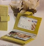 Photo Wallet Tivoli Collection Faux Crocodile Light Green