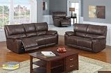 2pcs Modern Reclining Leatherette Sofa Set, #BQ-S2094P1