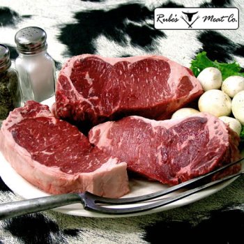 12 oz. Rube's New York Strip Steak by Boneless Strip Steaks