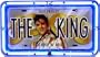 Elvis Presley Neon License Plate Clock