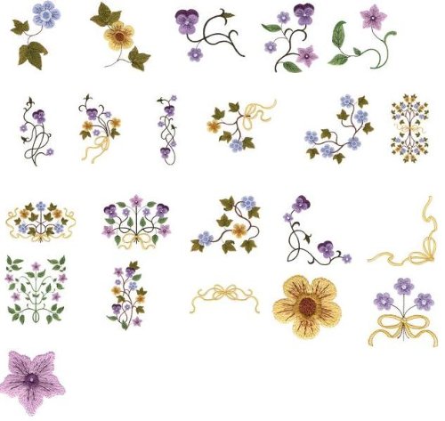 Brother PES Embroidery Machine Card BLOSSOMS 