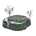 Department 56 Original Snow Village Halloween Foggy Point Platform Display for Lit House with Fog and Lighting Effects