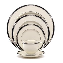Lenox Hancock Platinum Ivory China 5-Piece Place Setting, Service for 1