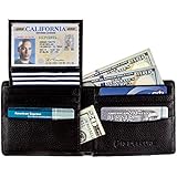 RFID Blocking Stylish Genuine Leather Wallet for Men - Excellent as Travel Bifold - Credit Card Protector - RFID Blocking Wallet