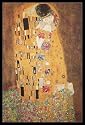 Gustav Klimt The Kiss Le Baiser Art Framed Poster Print - 24" X 36"