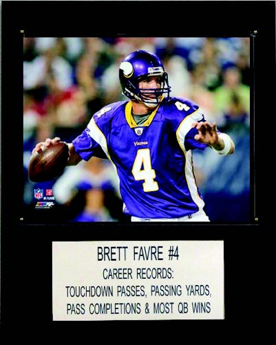 NFL Brett Favre Minnesota Vikings Player Plaque