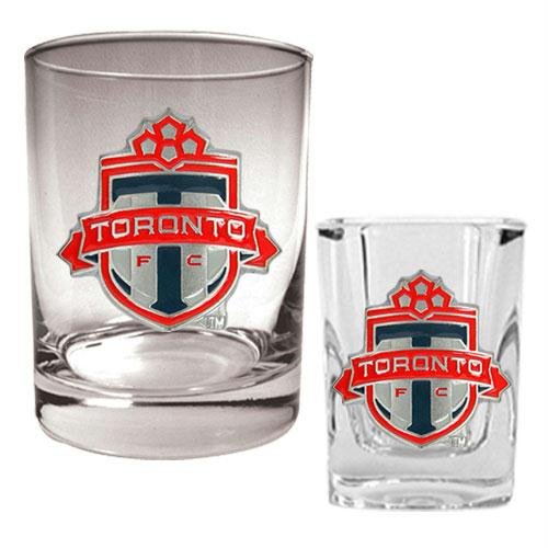 Toronto Toronto Fc Rocks Glass and Square Shot Glass Set (Primary Logo) Toronto Toronto Fc Rocks Glass and Square Shot Glass Set (Primary Logo)