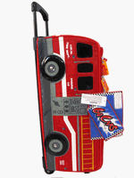 FIRE TRUCK luggage for children - full size Fire Truck wheeled Suitcase case